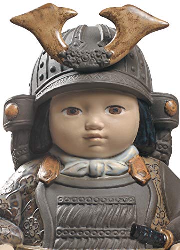 Lladró Sculture Samurai Toy figurina porcellana bianca