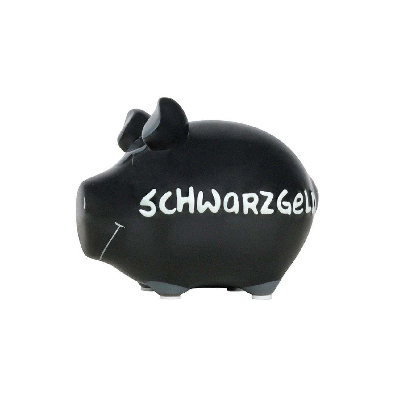 Sparschwein Company Kleinschweine Schwarzgeld salvadanaio maialino nero scritta