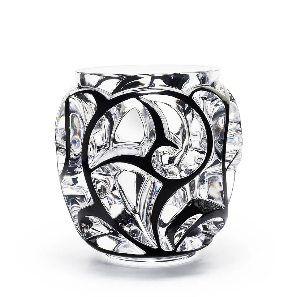 René Lalique Tourbillons Vaso XXL in Cristallo
