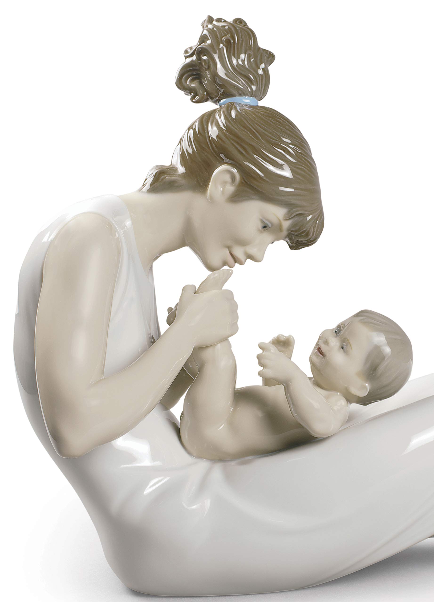 Lladró Sculture Risate con la Mamma Figurina Madre