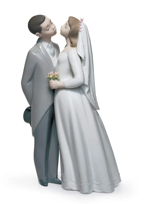 Lladró Sculture Un Bacio da Ricordare figurina coppia fidanzati
