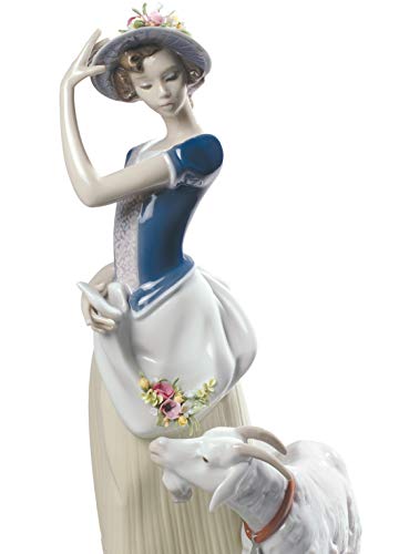 Lladró Sculture Giovane Pastorella figurina porcellana natività