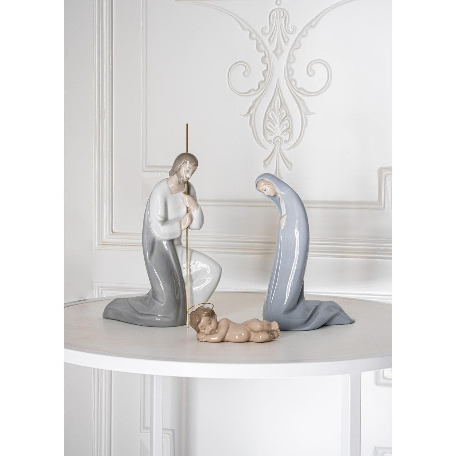Lladró Sculture Natività Gesù Bambino III statuetta presepe porcellana