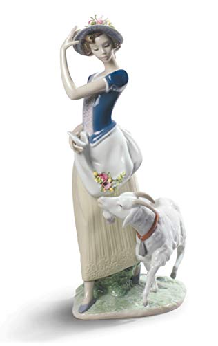 Lladró Sculture Giovane Pastorella figurina porcellana natività