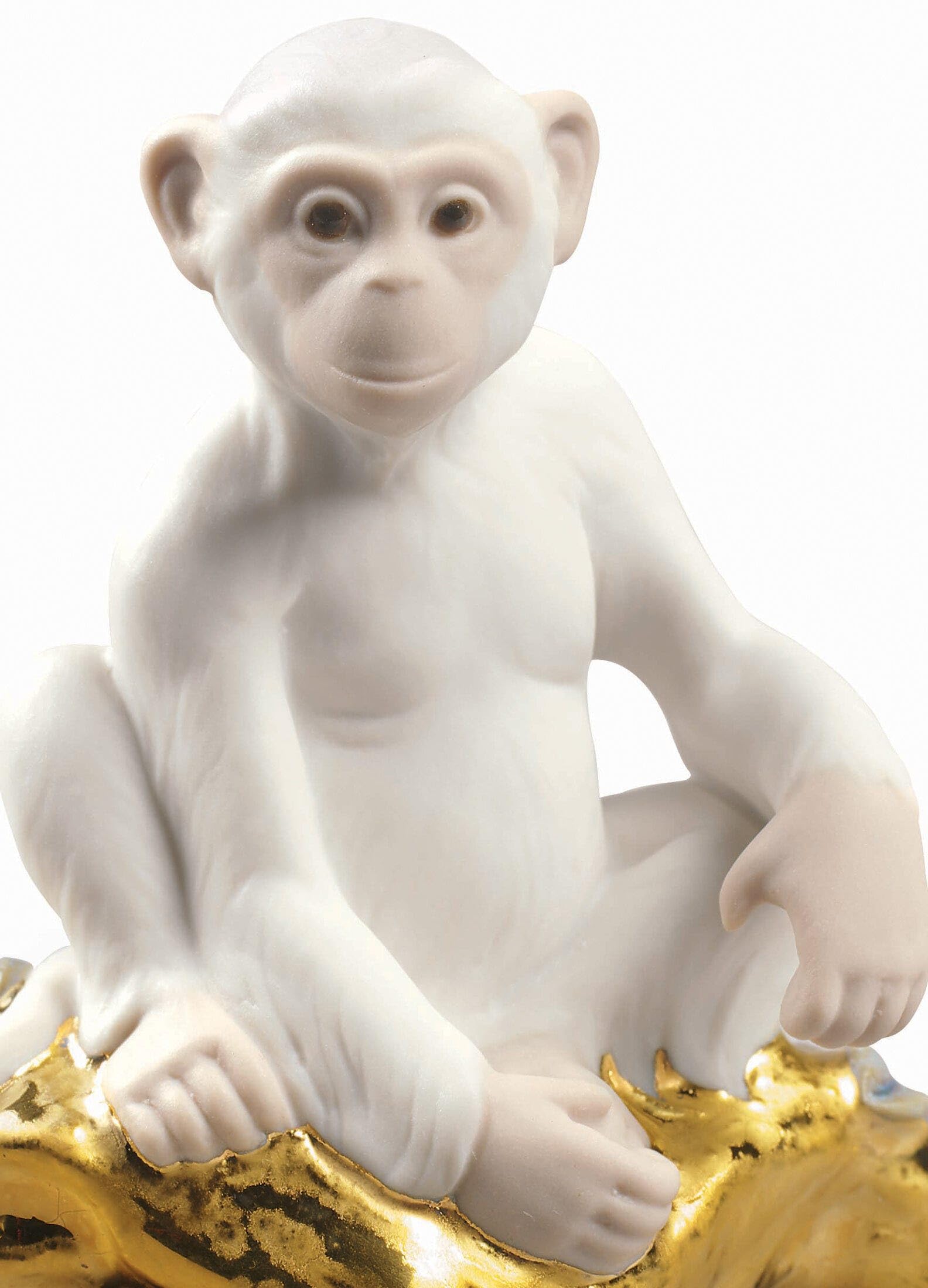 Lladró Sculture La Scimmia Mini figurina porcellana animali