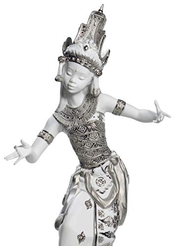 Lladró Balinese figura donna lustro argento