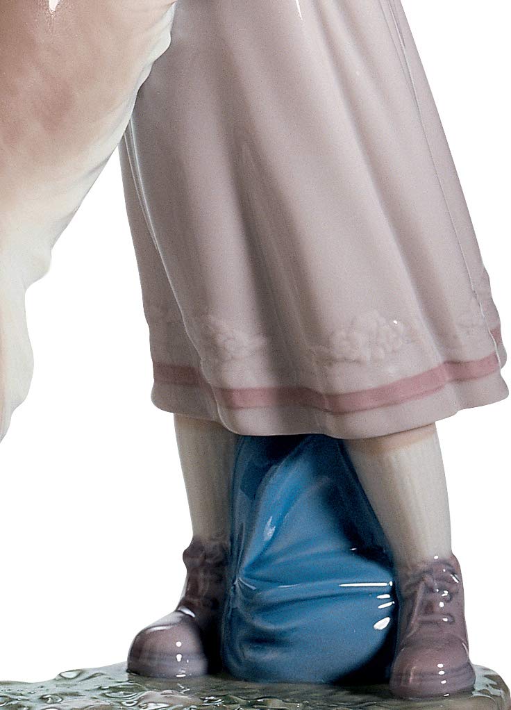 Lladró Sculture Benvenuto statuetta porcellana ragazza cane