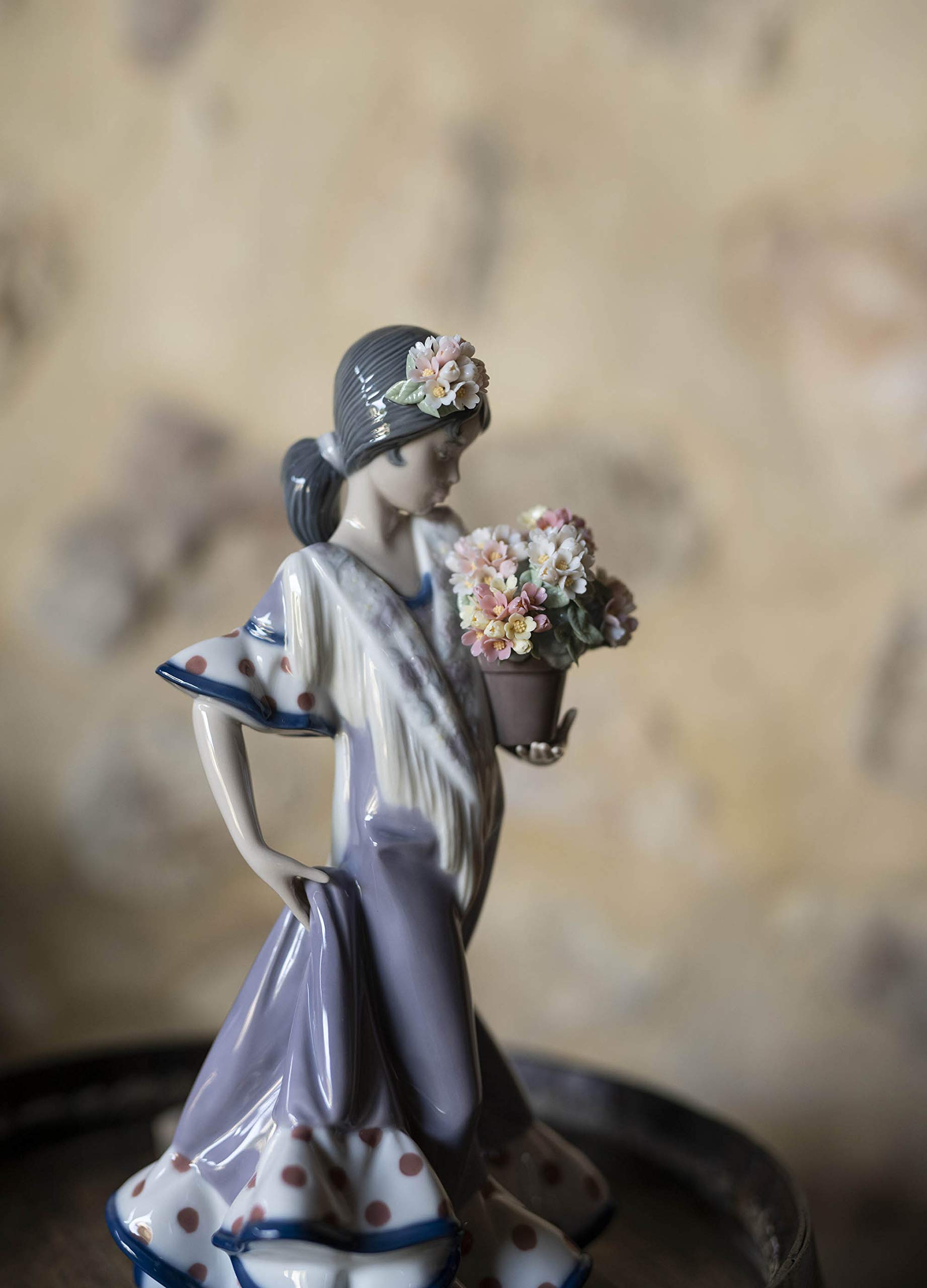 Lladró Sculture Gitana Flor Maria statuetta smaltata 24 cm