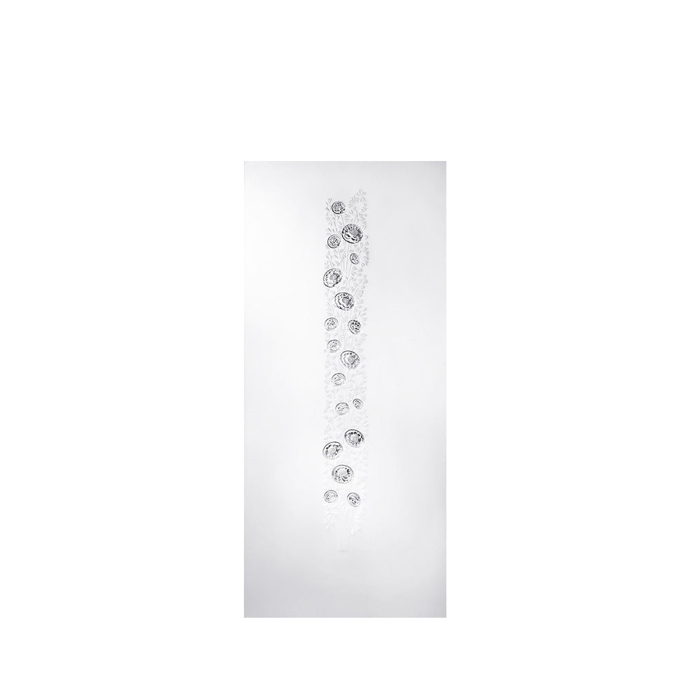 René Lalique Bouquet pannello vetro satinato incolore