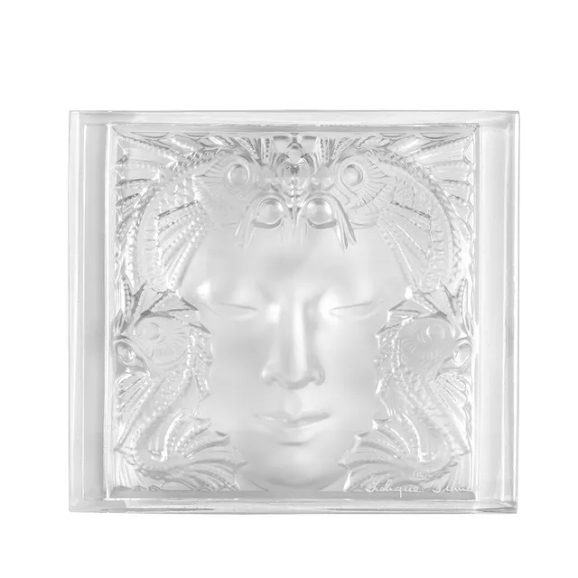 René Lalique Révélation Masque de Femme pannello cristallo
