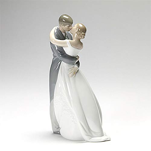 Lladró Nao 02001613 A Kiss Forever statuetta sposi bianco