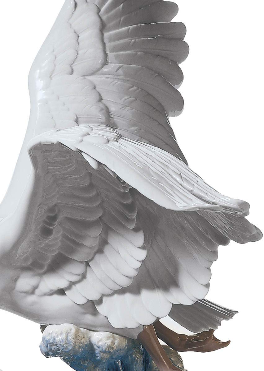 Lladró Alta Porcellana Gran Cisne scultura cigno limitata
