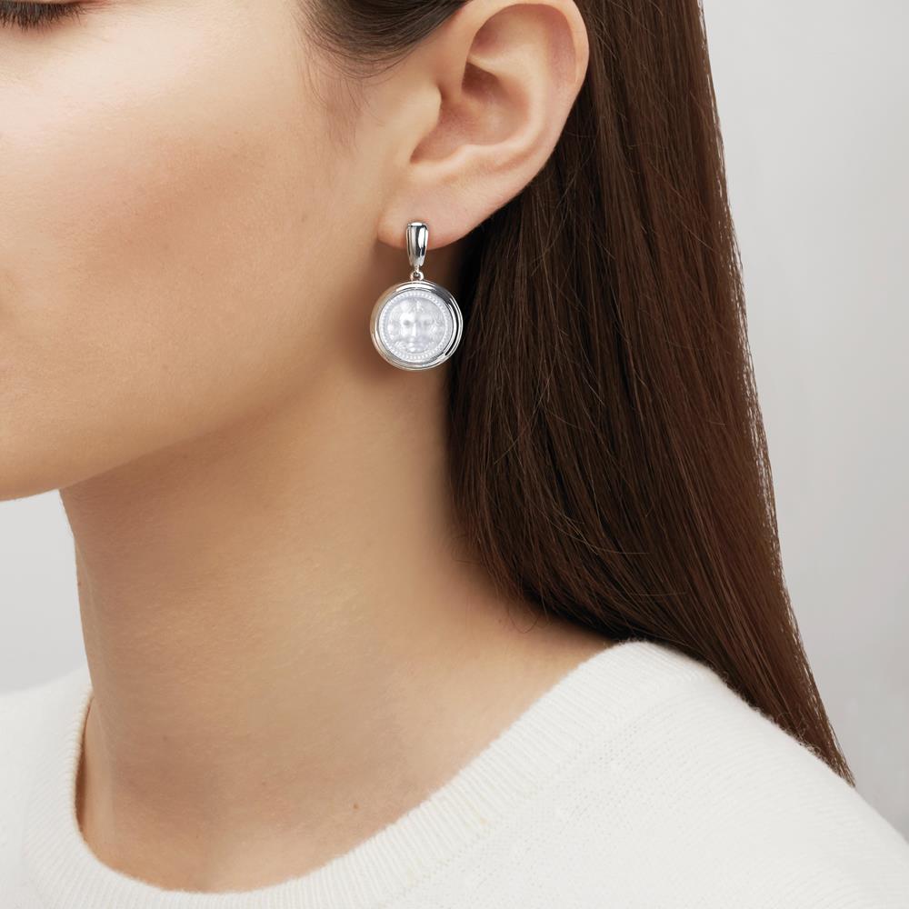 Lalique Aréthuse Orecchini Tondi Argento Donna