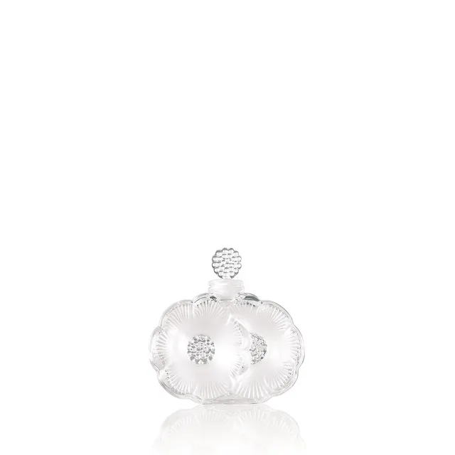 René Lalique 2 Fleurs flacone profumo TU cristallo satinato