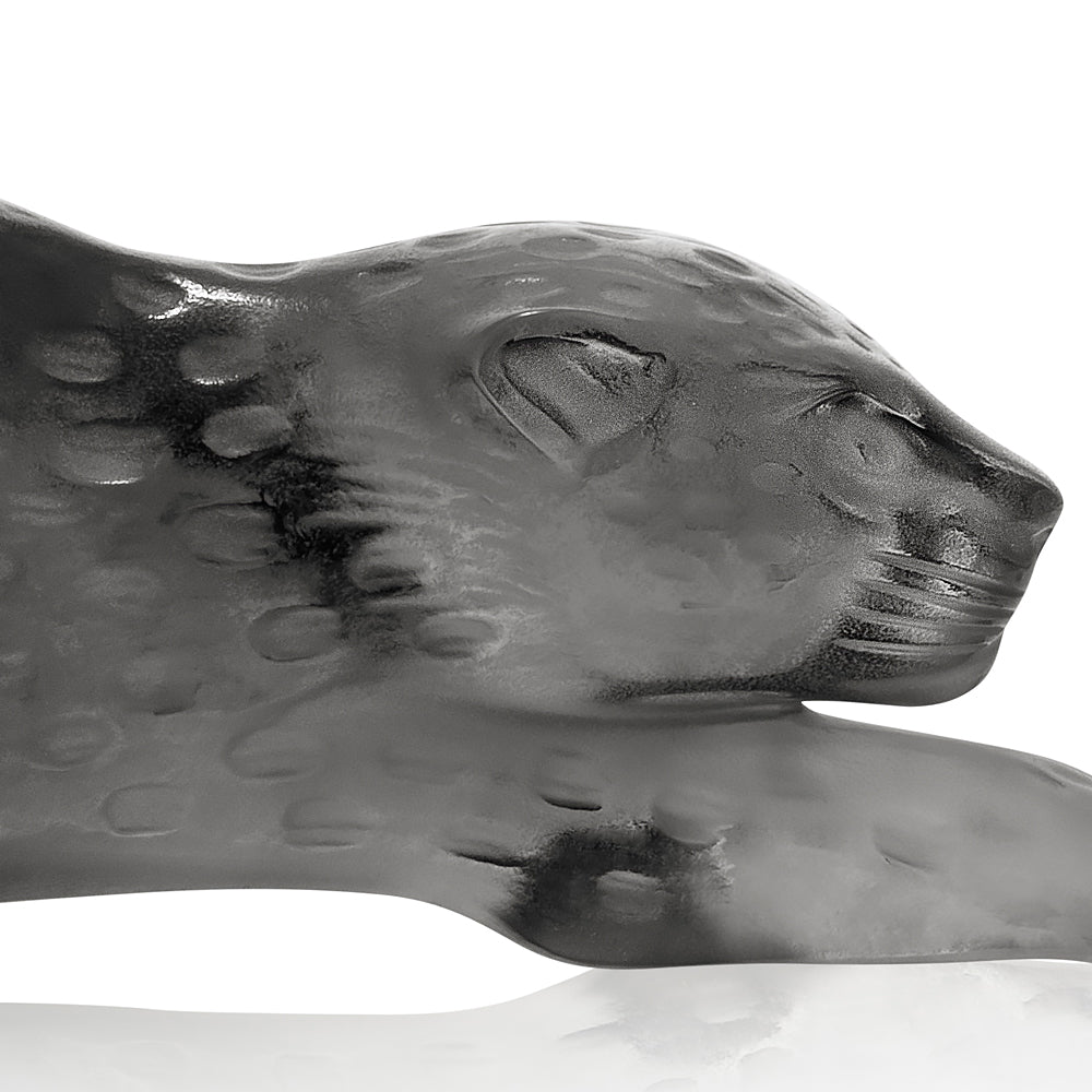 René Lalique Zeila Scultura Pantera Cristallo Grigio Taglia S