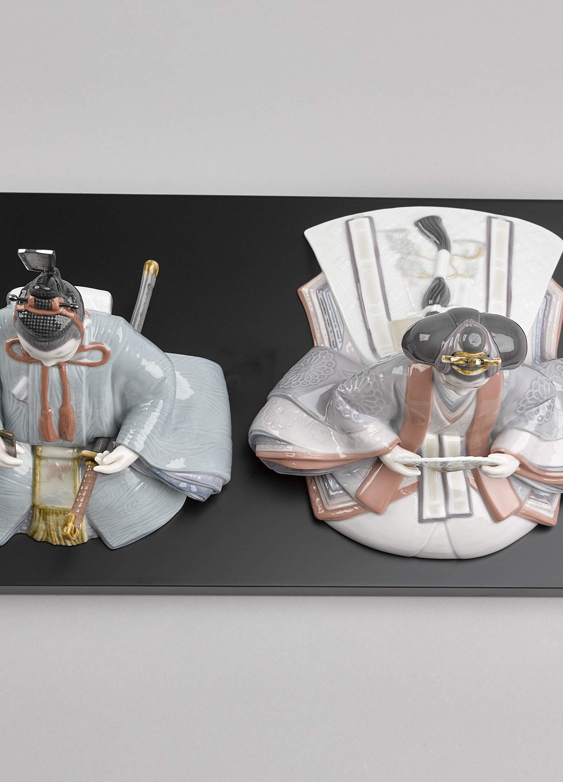 Lladró Hinamatsuri Dolls figurina porcellana bambole giapponesi