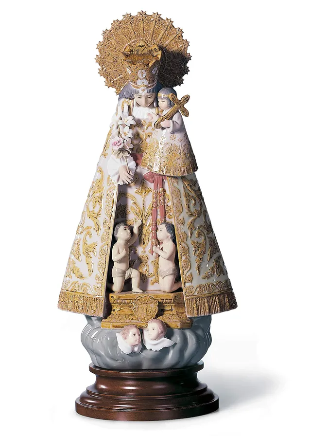 Lladró Vergine Abbandonati scultura madonna porcellana