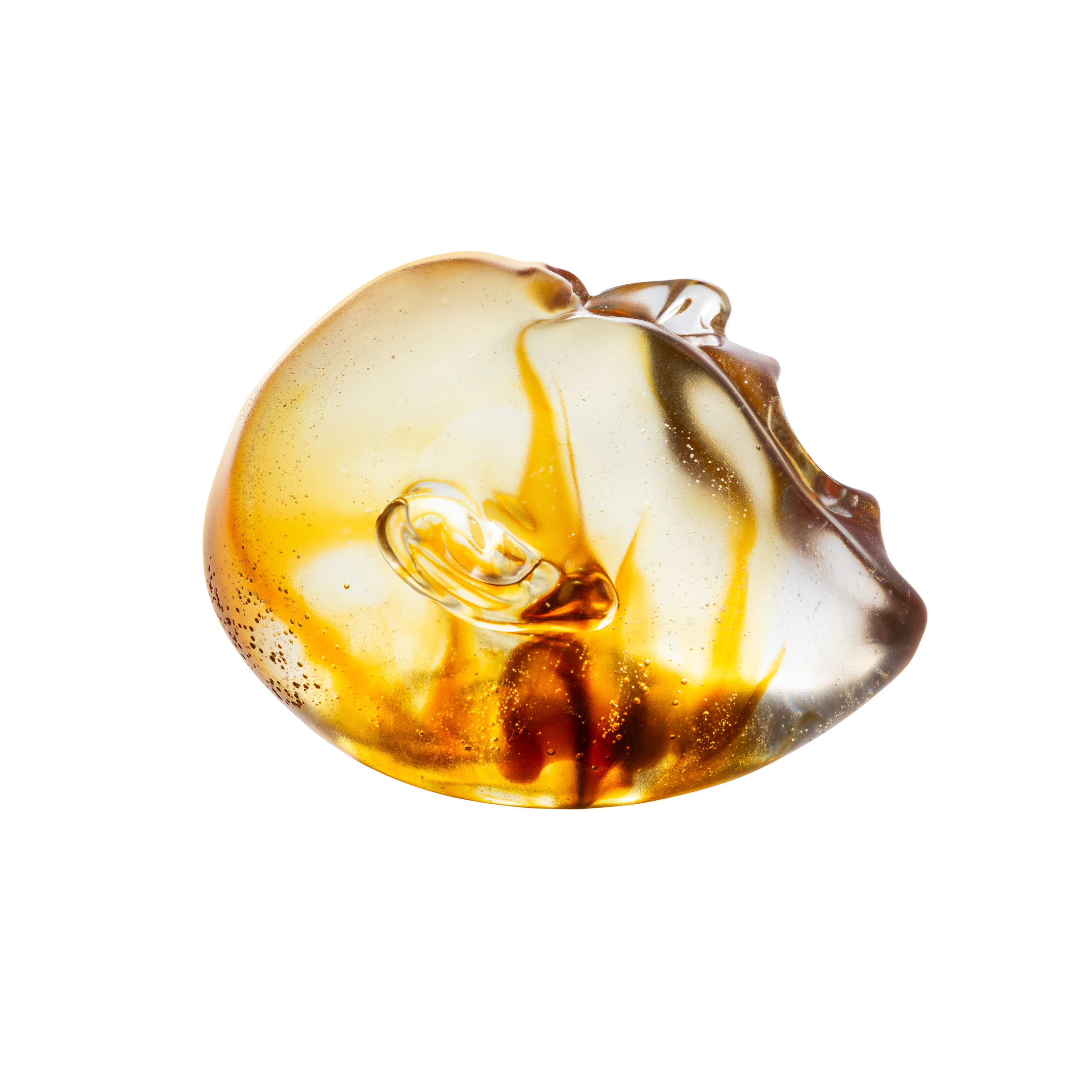 Lalique Art Yawning Man scultura ambra taglia L edizione limitata