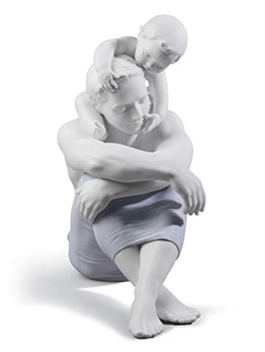 Lladró Sculture Ti voglio bene papà figurina padre figlio