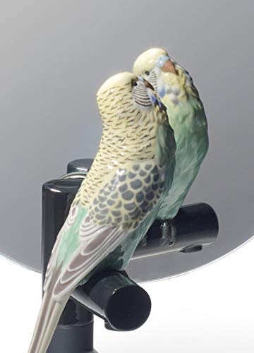 Lladró Parrot Vanity specchio porcellana pappagallo fatto a mano