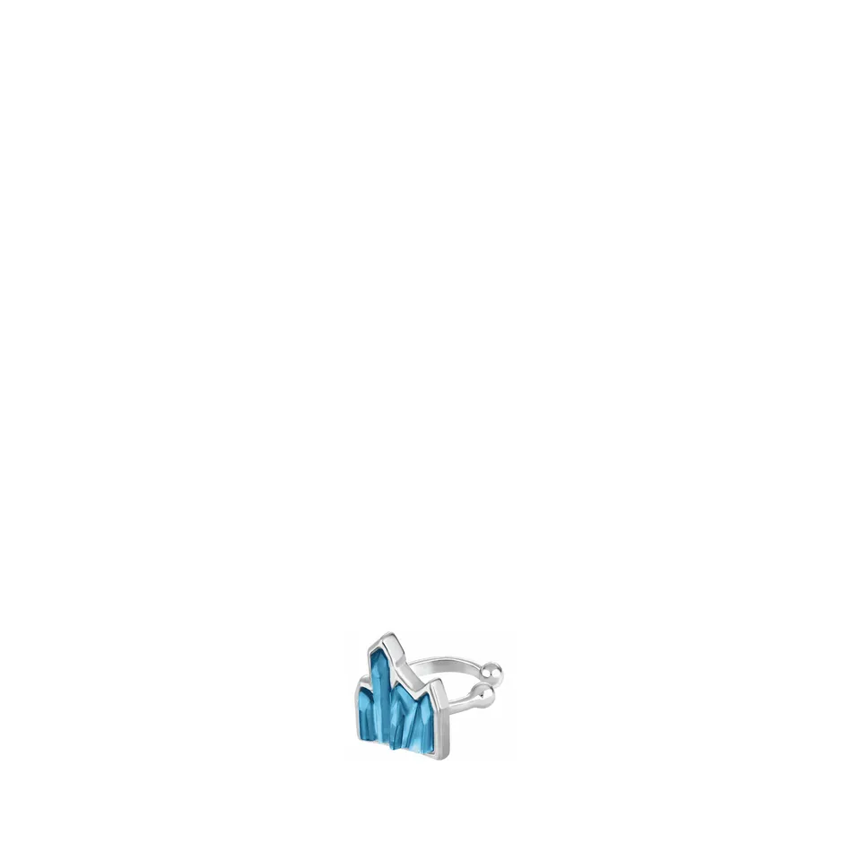 Lalique Terramineral Earcuff blu orecchino argento donna