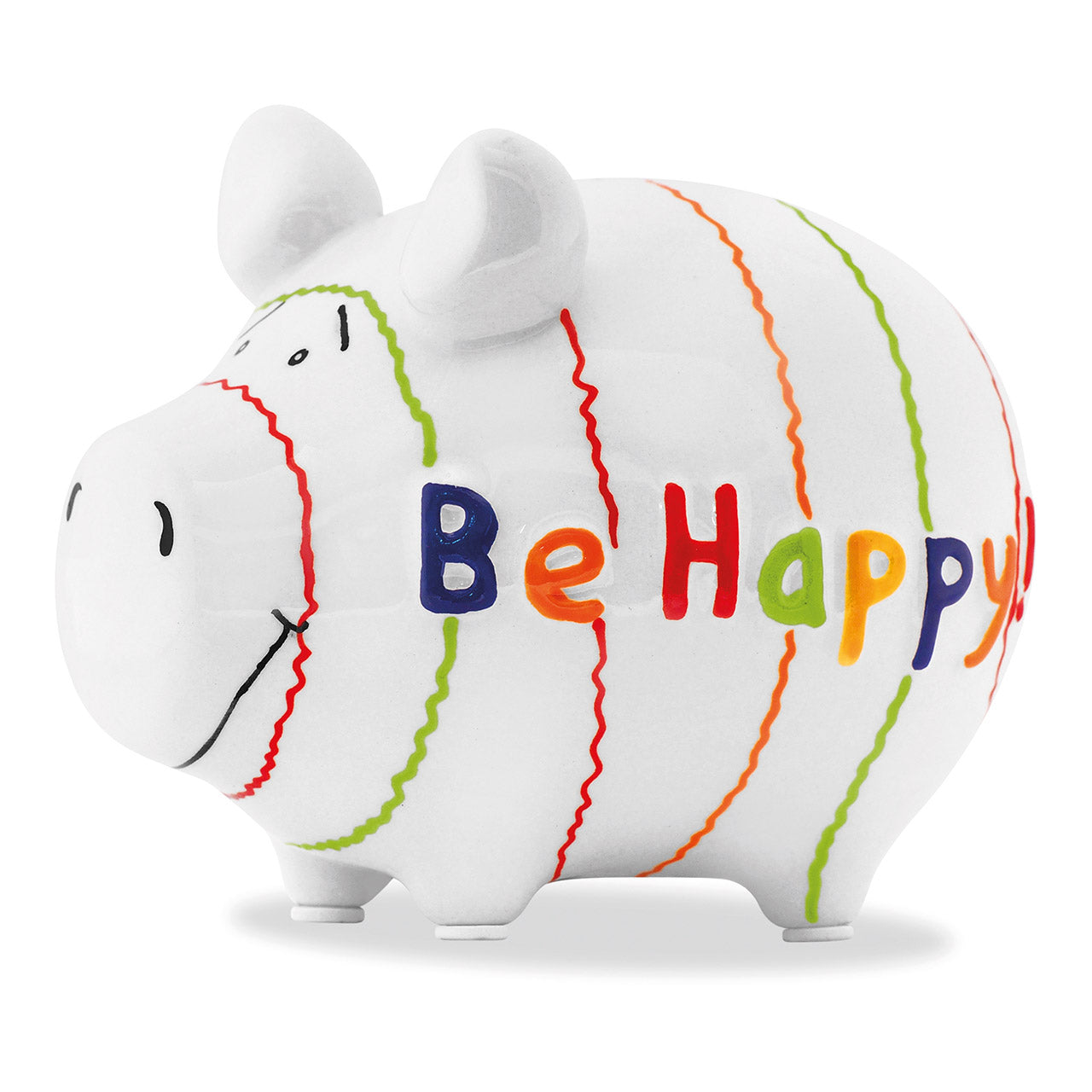 Sparschwein Company Kleinschweine Be Happy salvadanaio maialino ceramica