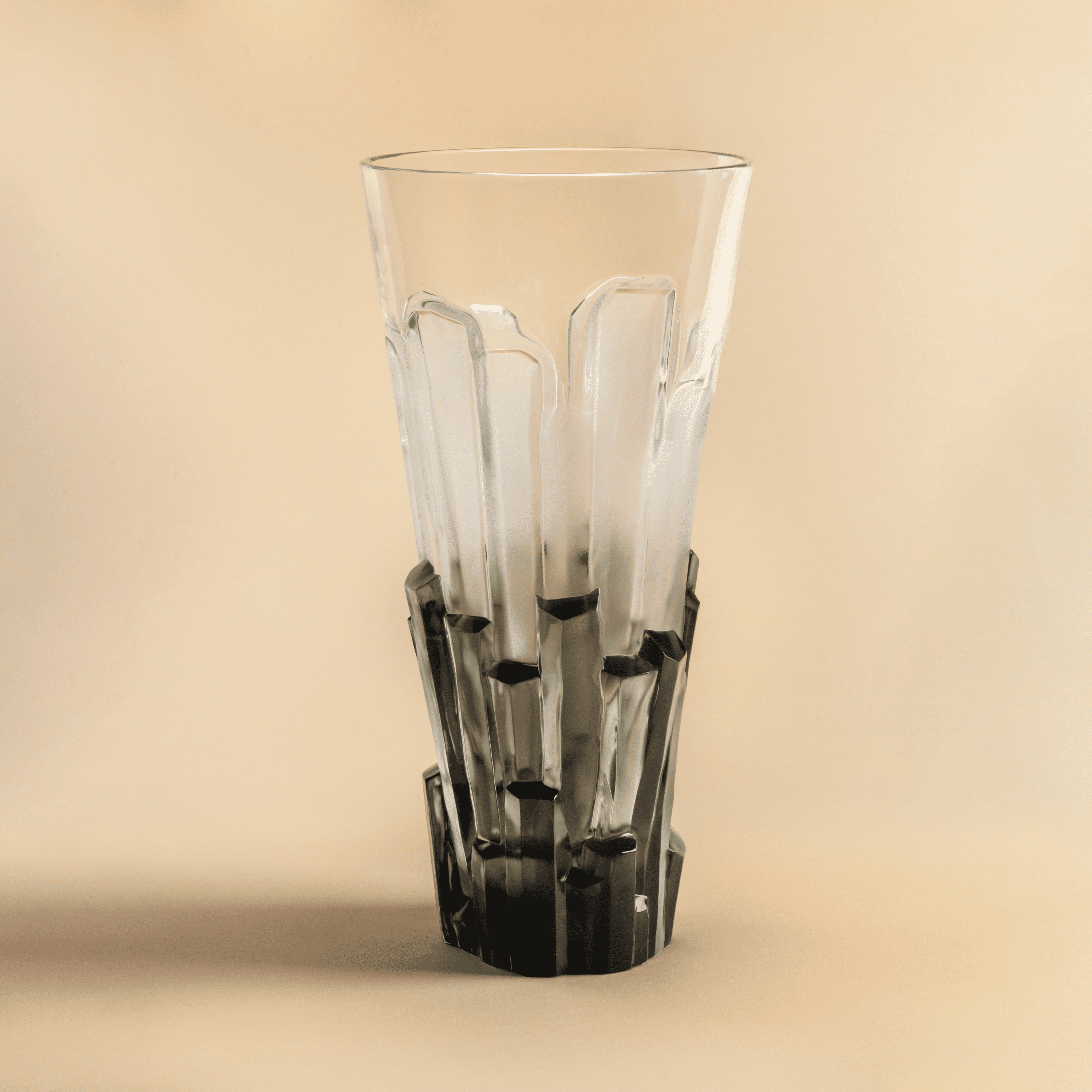 René Lalique Basalte vaso cristallo grigio One Size