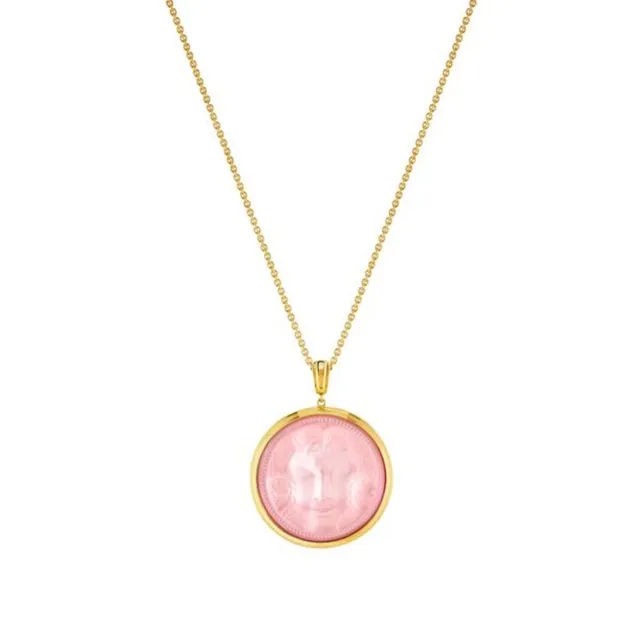 Lalique Aréthuse pendente cristallo M oro rosa nebula