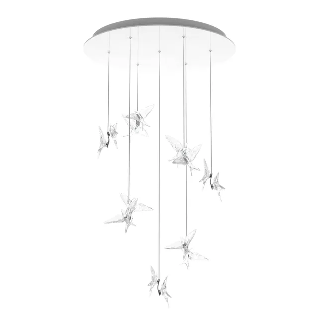 Lalique Rondini lampadario cristallo 14 rondini taglia unica