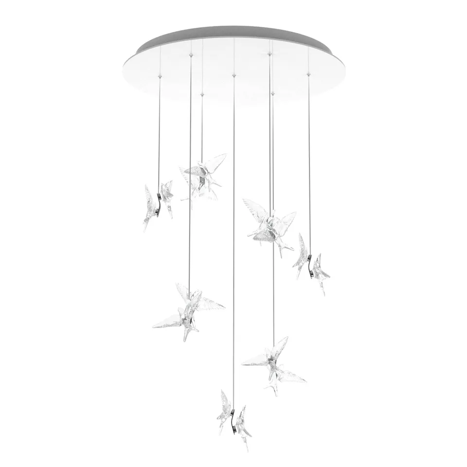 Lalique Rondini lampadario cristallo 14 rondini taglia unica
