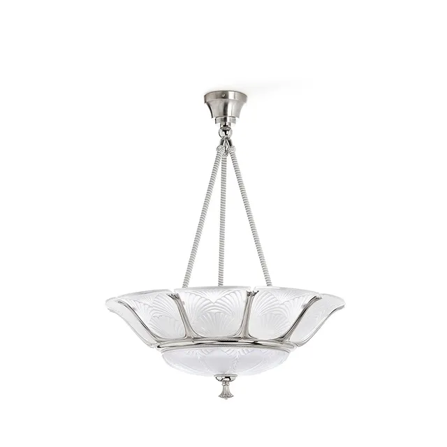 Lalique Ginkgo plafoniera L lampada cristallo