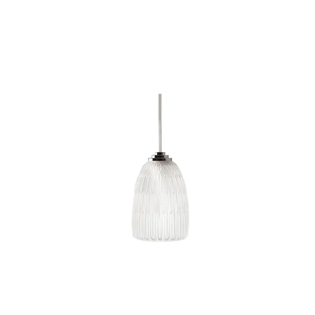 René Lalique Plumes plafoniera cristallo taglia L piume