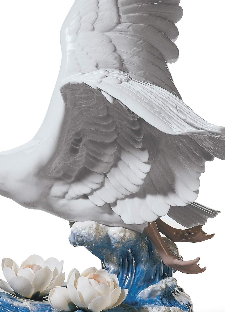 Lladró Alta Porcellana Gran Cisne scultura cigno limitata