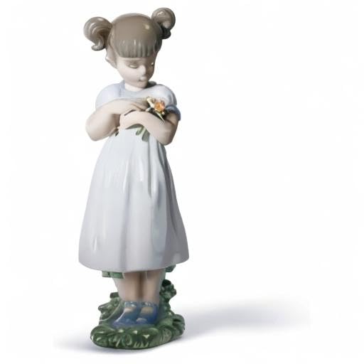 Lladró Sculture Bimba Fiori per Mamma Figurina Porcellana