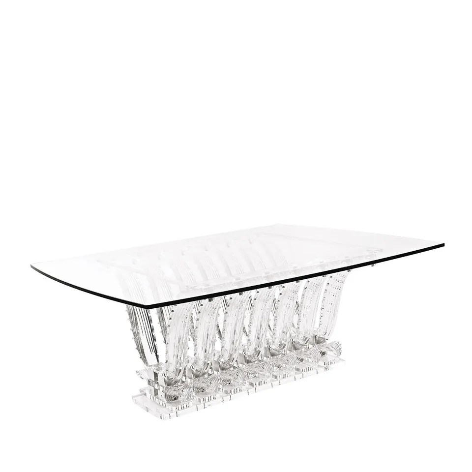 René Lalique Cactus Tavolo Rettangolare in Cristallo