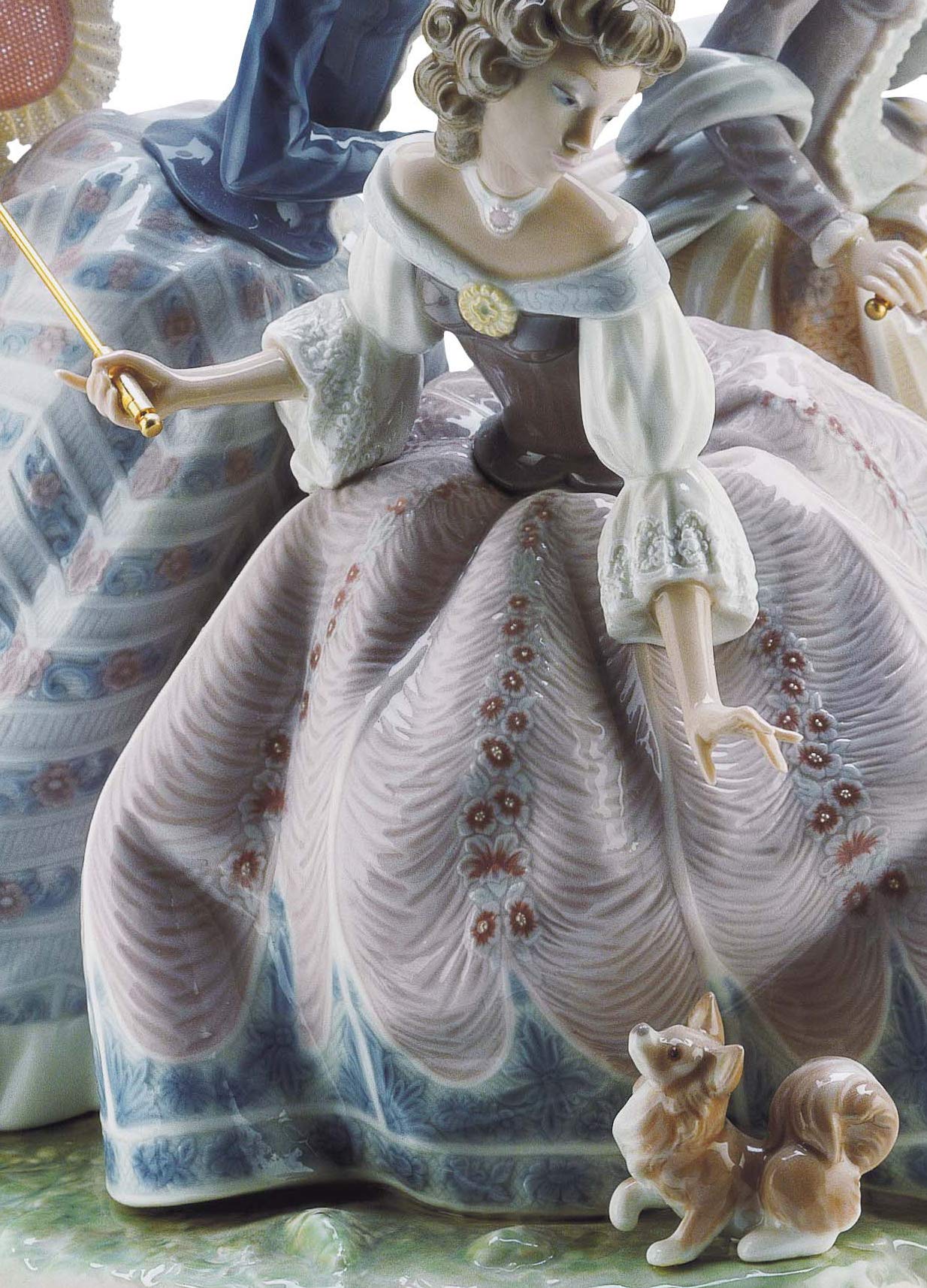 Lladró Alta Porcellana Tre Sorelle scultura porcellana edizione limitata
