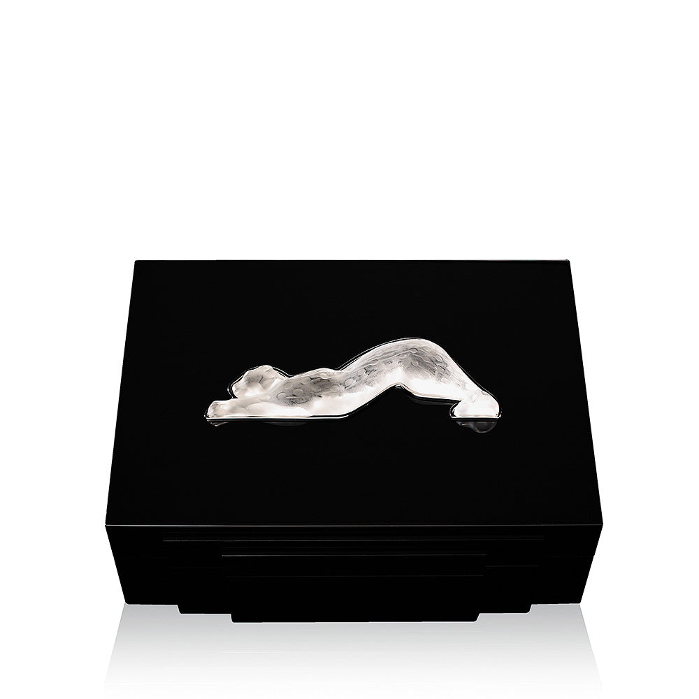 Lalique Zeila Scatola Sigari Cristallo Pantera