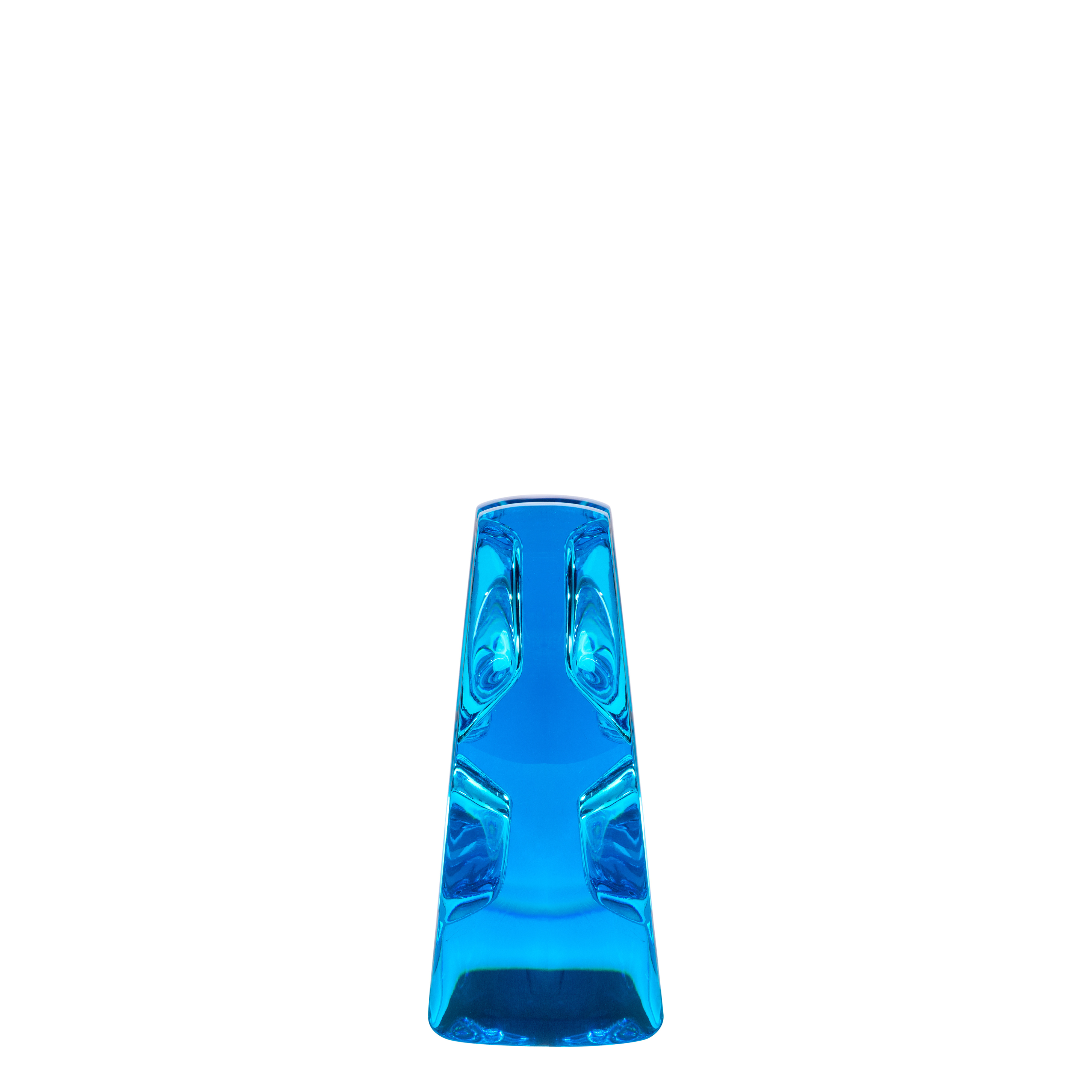 Lalique Music is Love scultura cuore cristallo blu