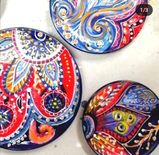 Raffaela Russo 04 piatto portata ceramica dipinto a mano