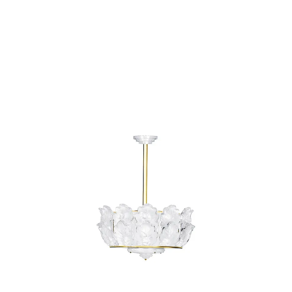 Lalique Chêne lampadario cristallo 12 elementi