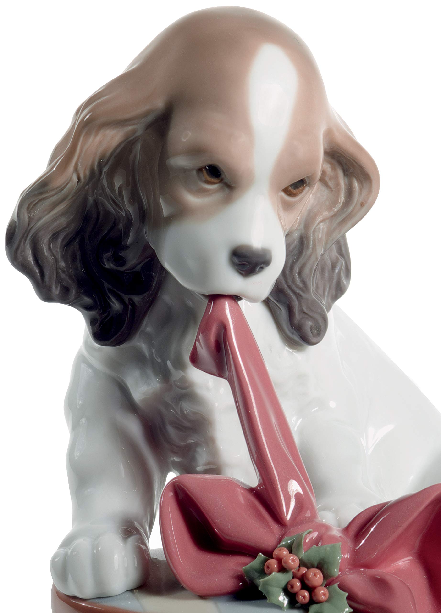 Lladró Sculture Cane Sono Impaziente statuetta Natale 13 cm