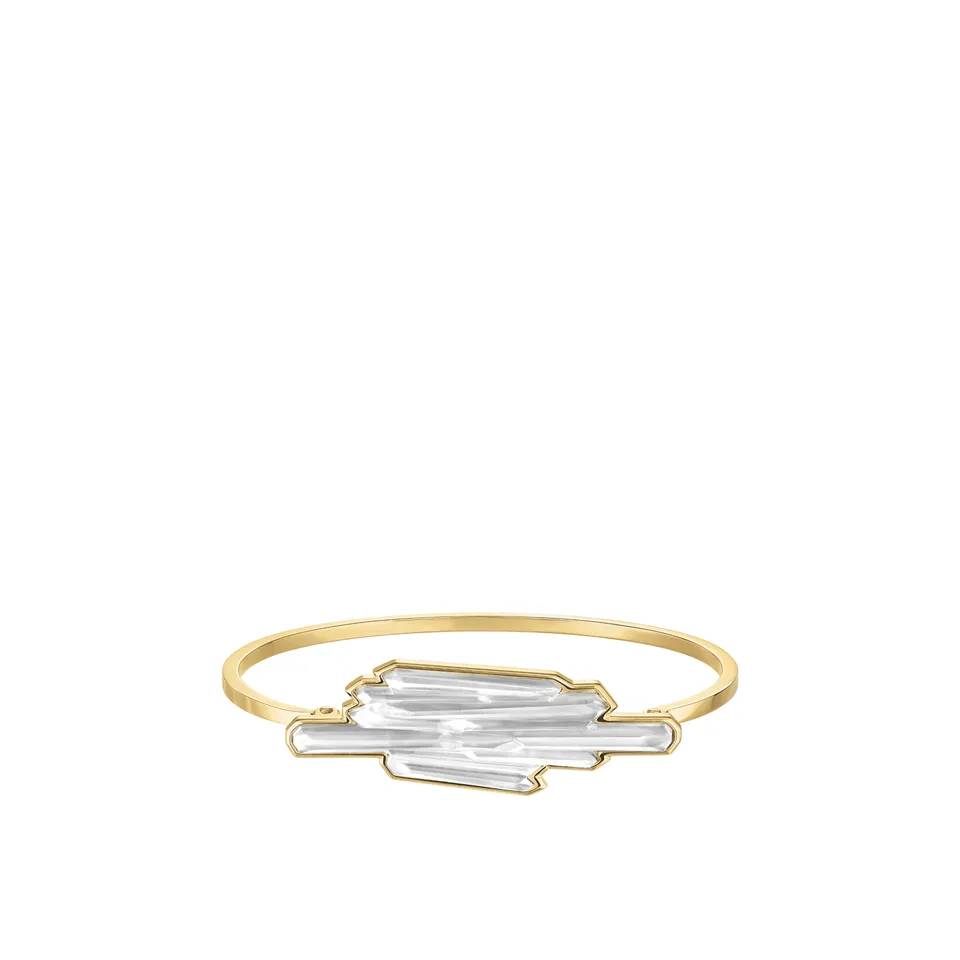 Lalique Terramineral bracciale rigido dorato S