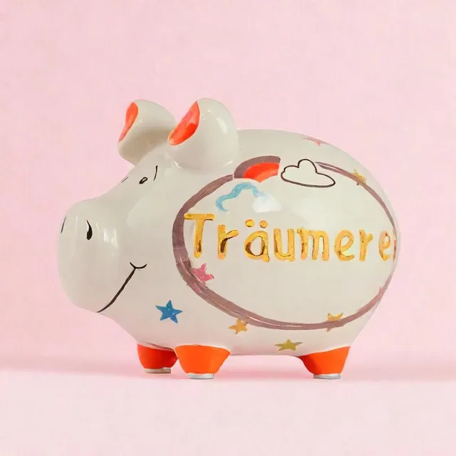 Sparschwein Kleinschweine Träumerei salvadanaio oro ceramica
