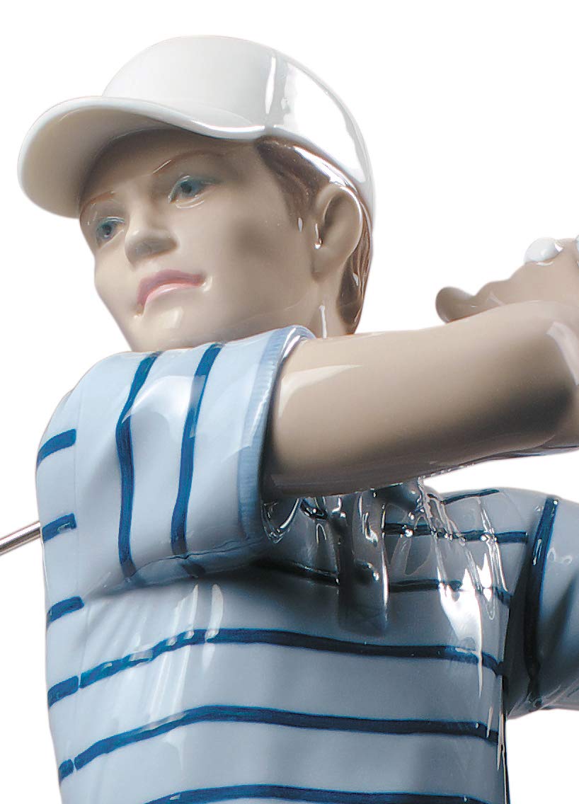 Lladró Sculture Campione di Golf figurina giocatore porcellana