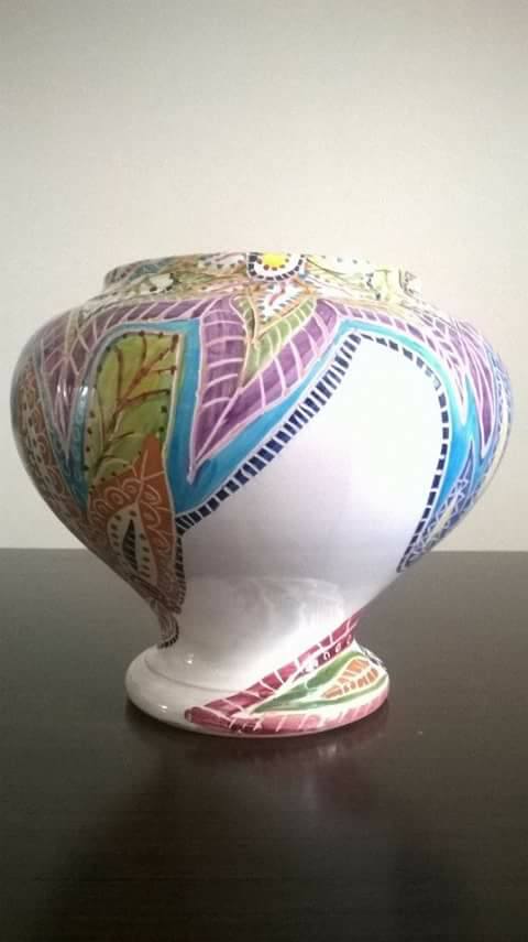 Raffaela Russo Vasi Vaso in ceramica 08 vaso dipinto a mano