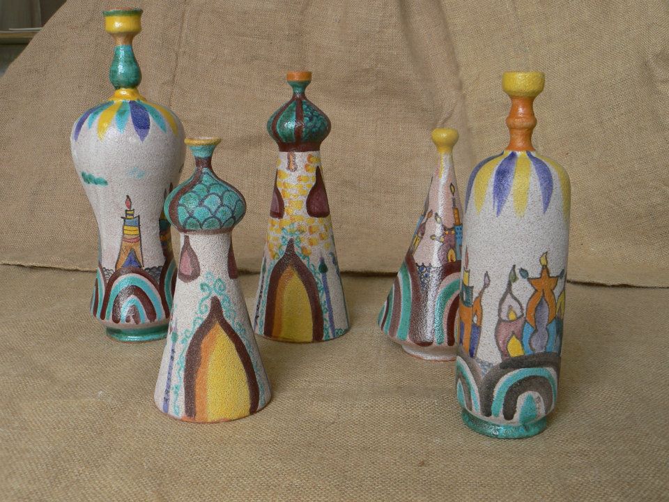 Raffaela Russo Vaso in ceramica 20 vaso dipinto a mano