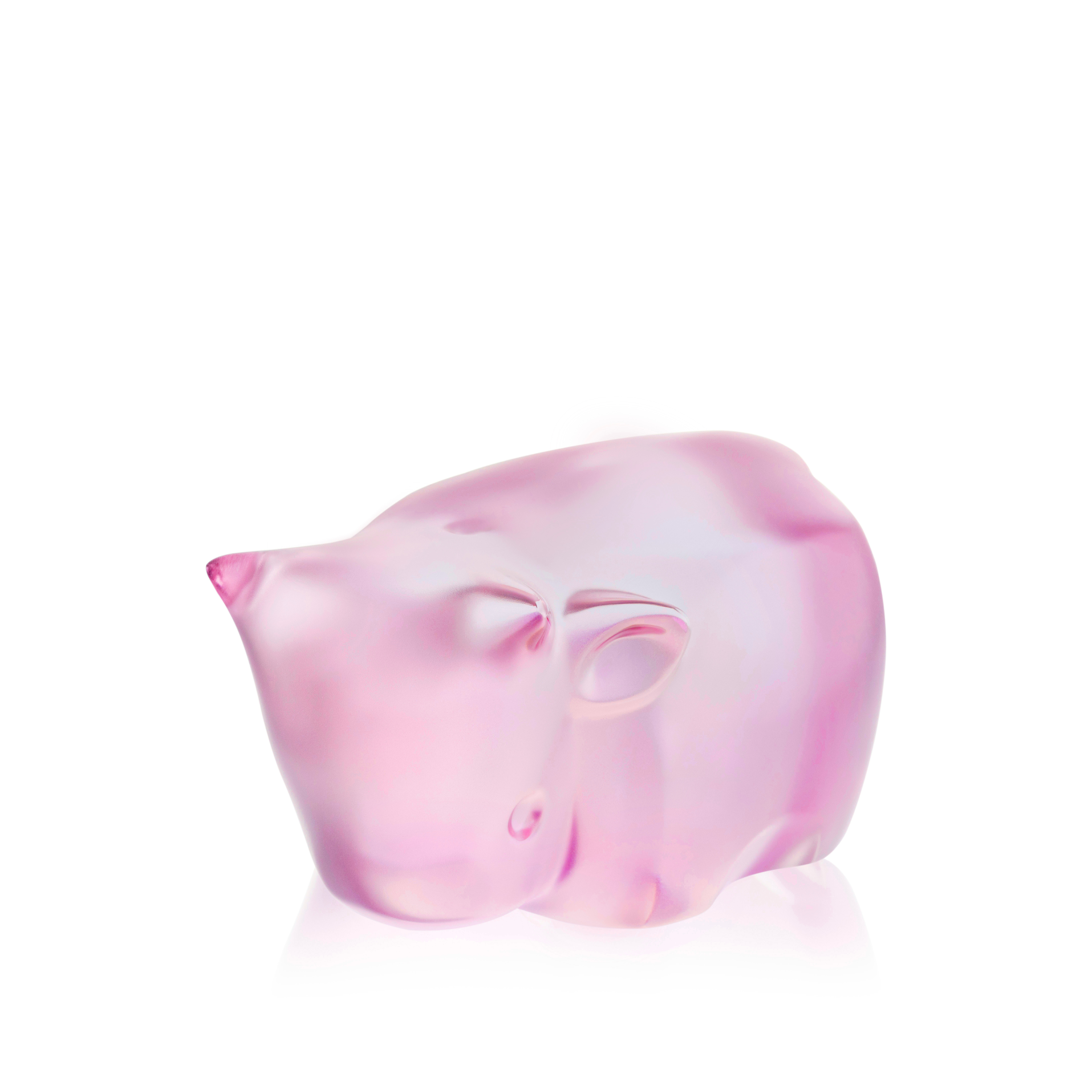Lalique Niu Wang Wang scultura cristallo rosa Han Meilin 2025