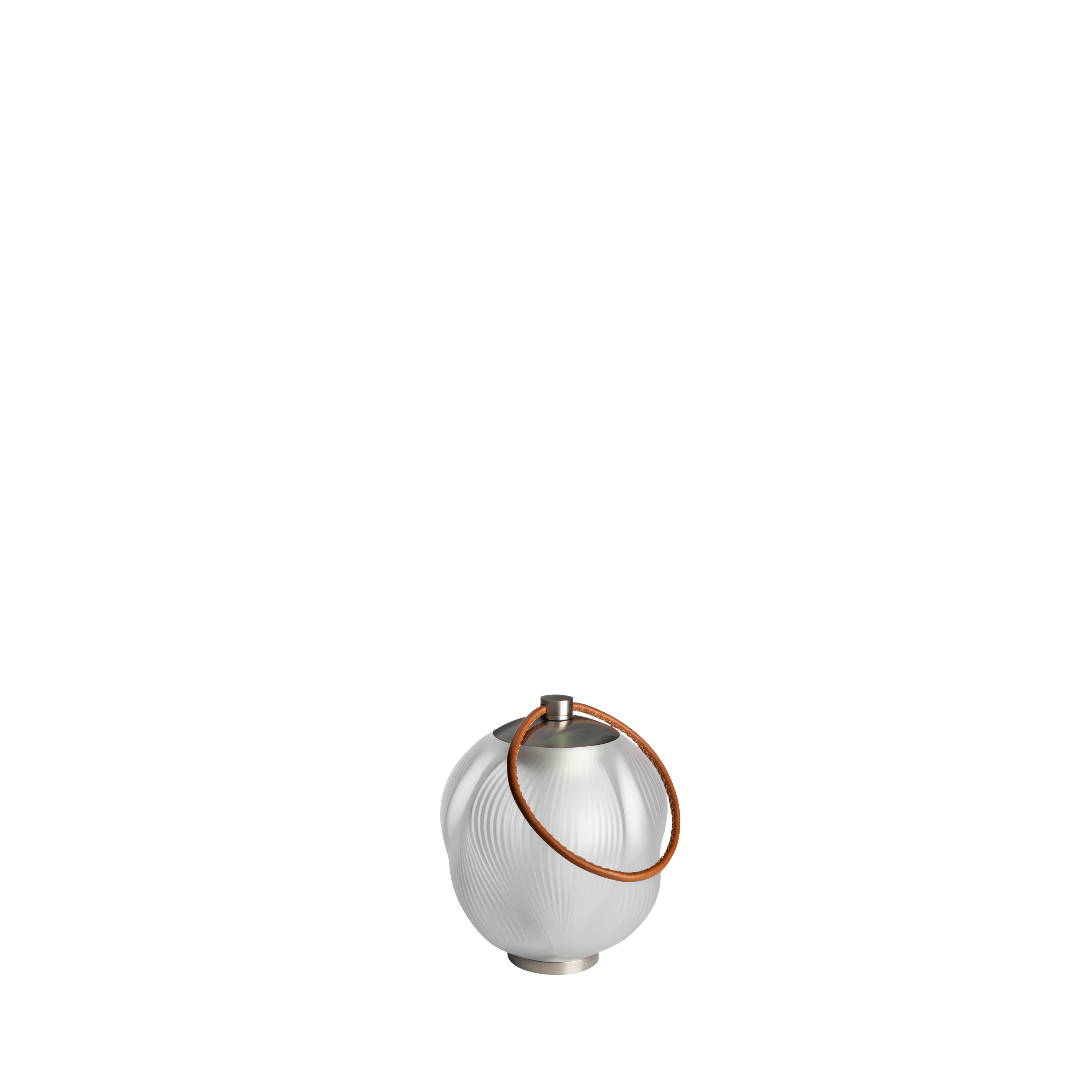 Lalique Alizé Lampada portatile cristallo manico pelle