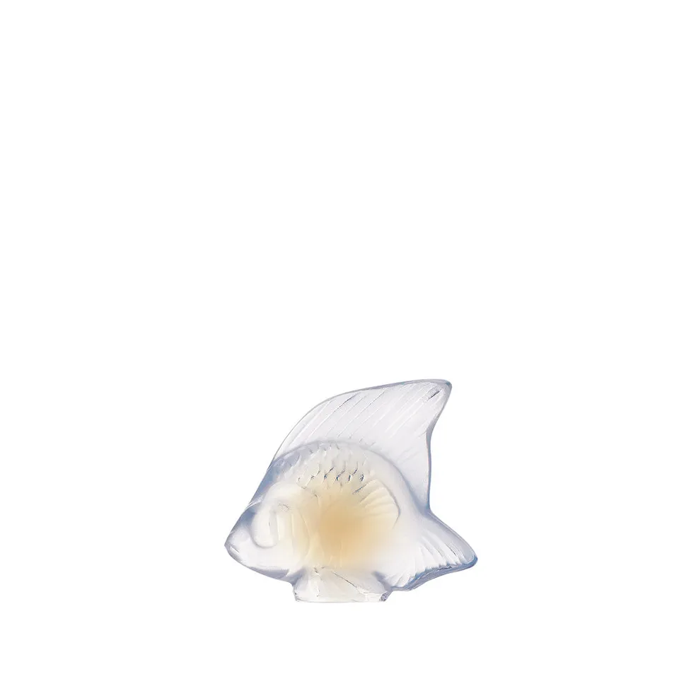 René Lalique Fish scultura pesce cristallo opale taglia S