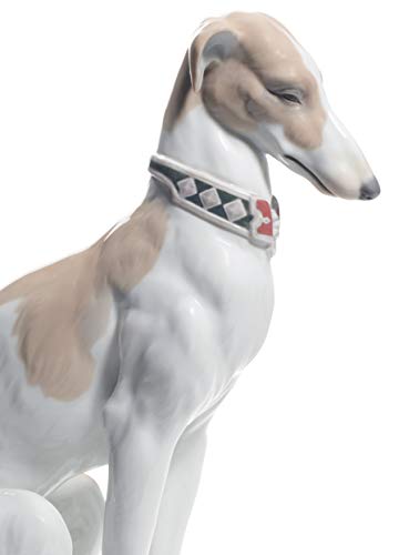 Lladró Sculture Levriero Pensieroso figurina porcellana cane whippet